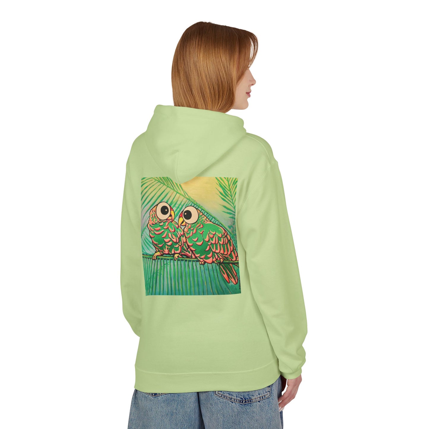 Unisex Chatty Cyclops Parrots Soft Hoodie