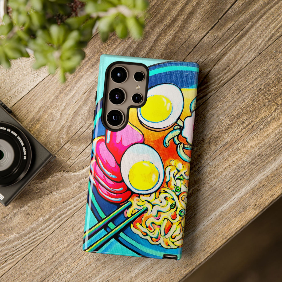 Coque de téléphone résistante Neon Ramen