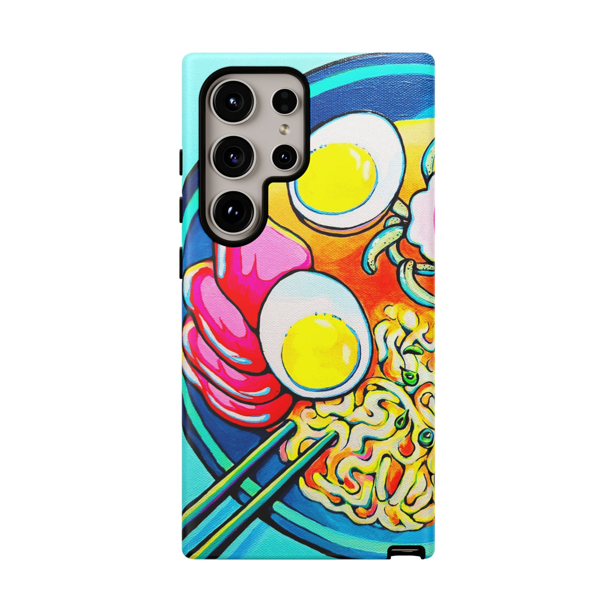 Coque de téléphone résistante Neon Ramen