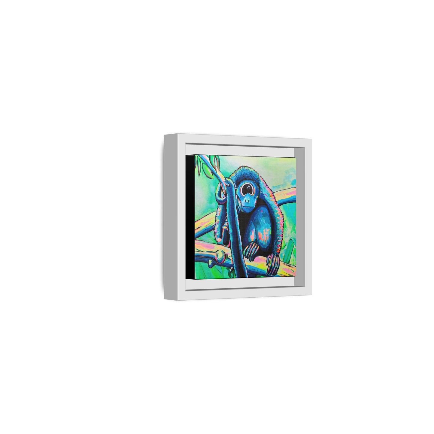 Framed Cyclops Monkey Canvas Print