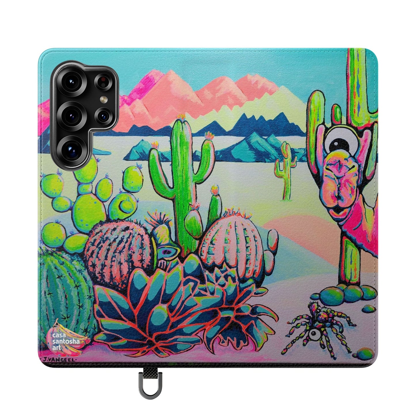 Cyclops Camel Flip Phone Case – Wallet Cover with Card Slots