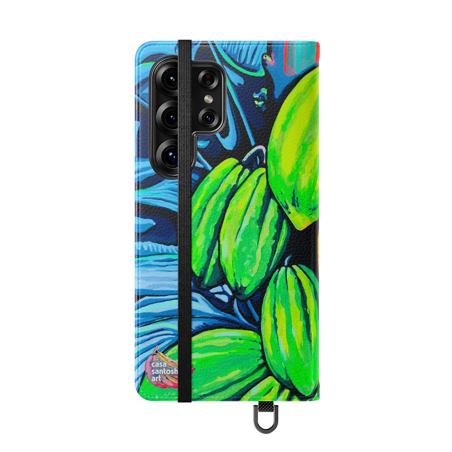 Neon Cacao Flip Phone Case – Wallet Cover with Card Slots