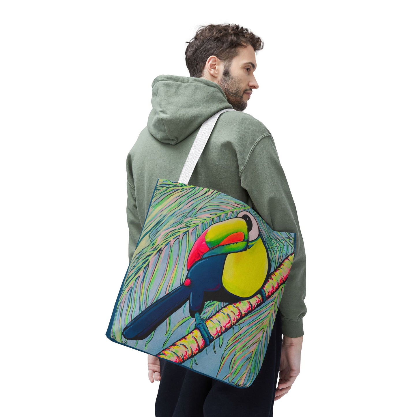 Premium Cyclops Toucan Tote Bag, Original Artist Design, Reusable Shopping Tote,  Eco-Friendly