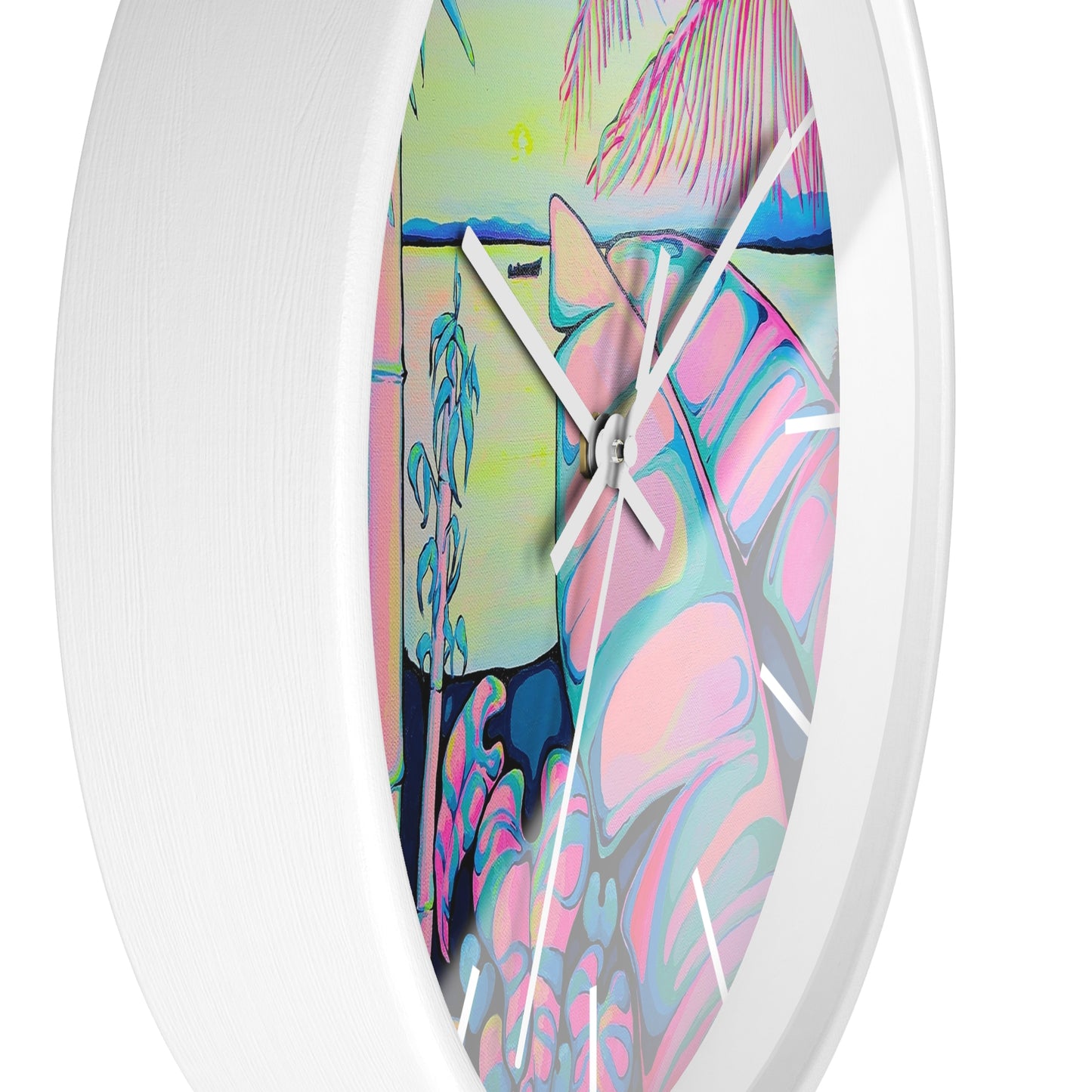 Serenity Bocas Pop Art Wall Clock
