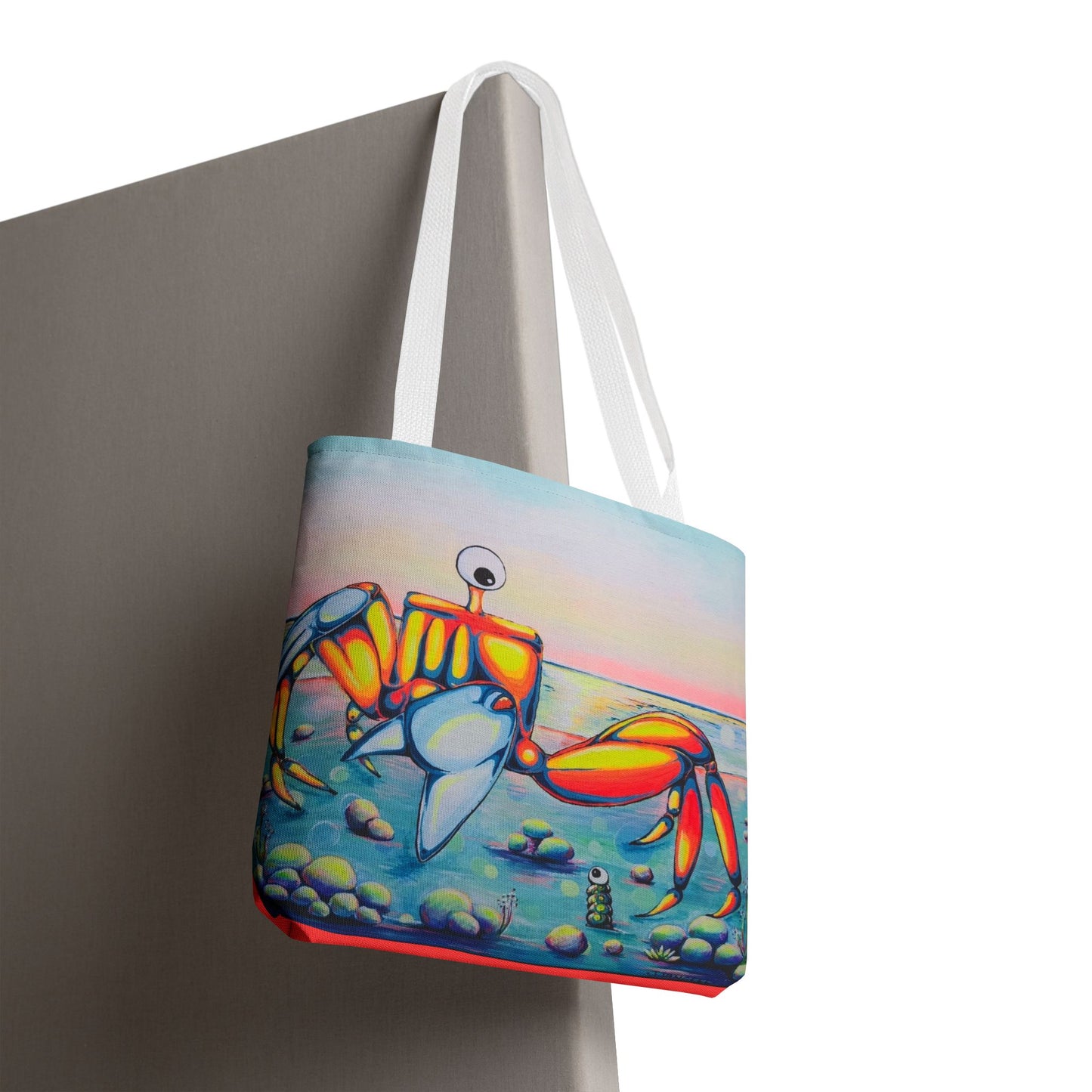 Premium Cyclops Crab Tote Bag, Original Artist Design, Reusable Shopping Tote,  Eco-Friendly