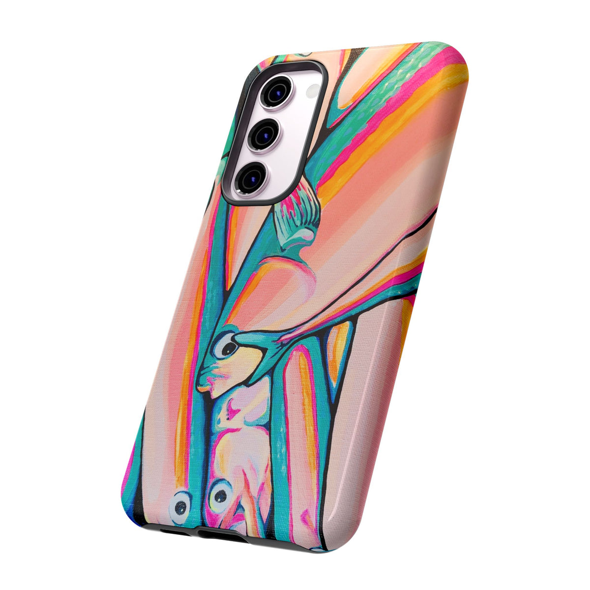 Neon Fish Tough Phone Case