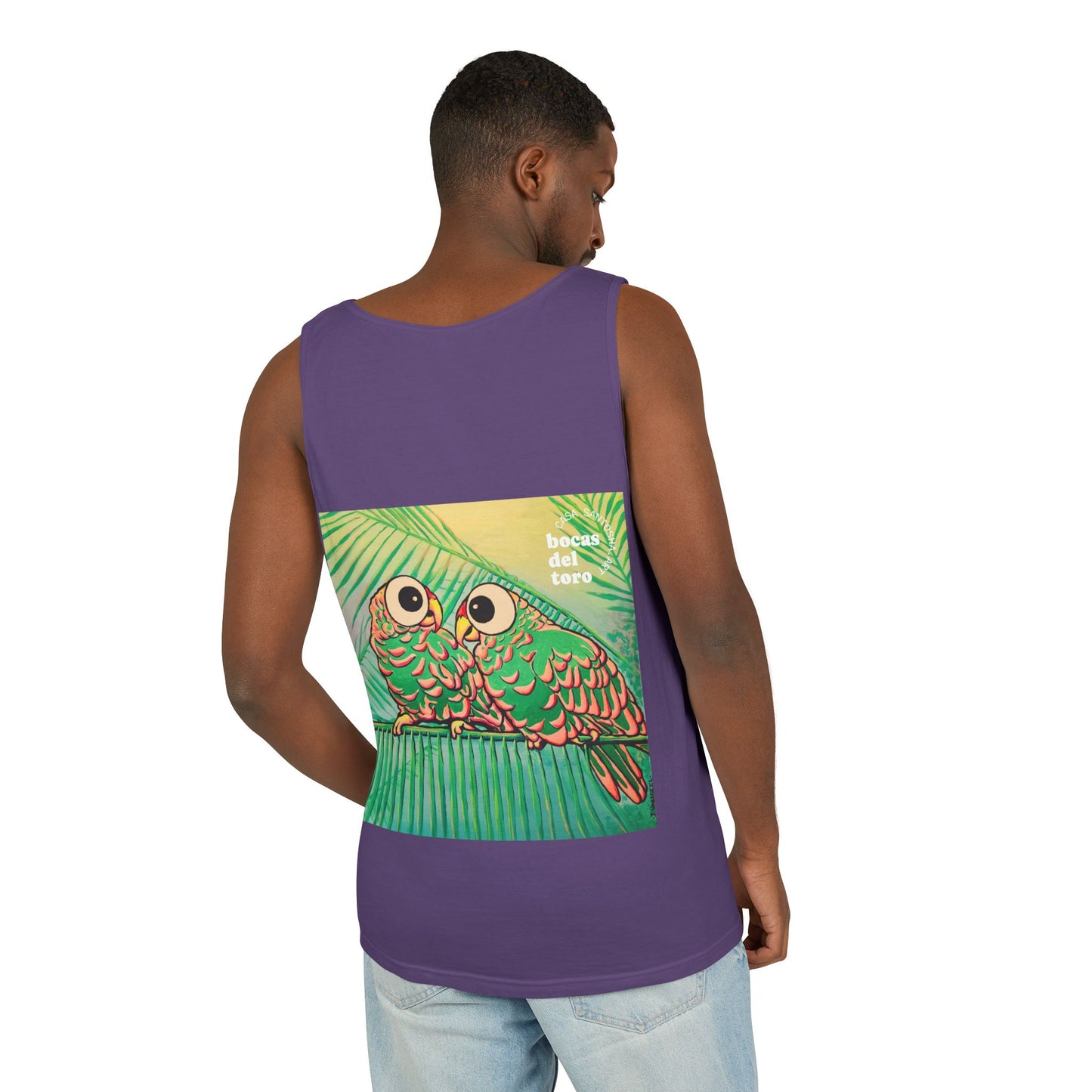 Unisex Chatty Cyclops Parrots Tank Top - Perfect for Summer Vibes