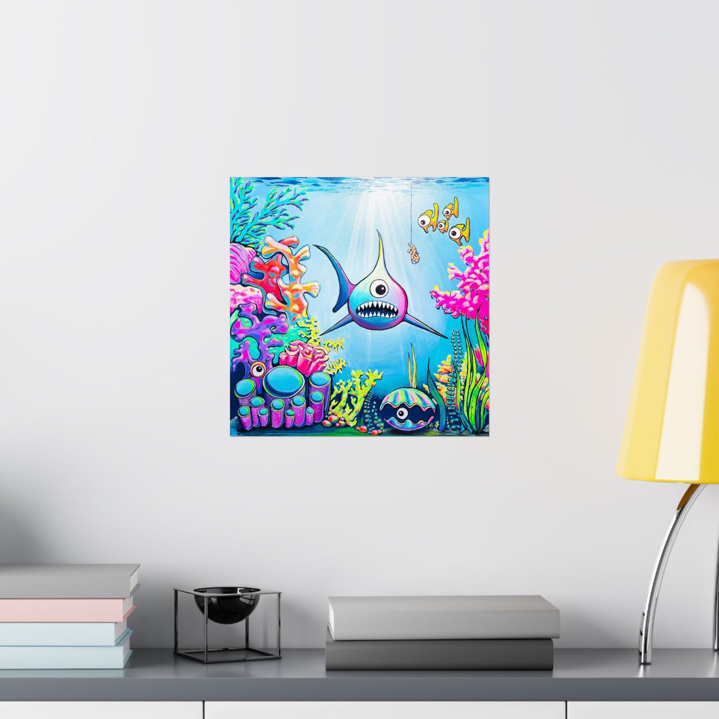 Cyclops Shark Giclée Art Poster