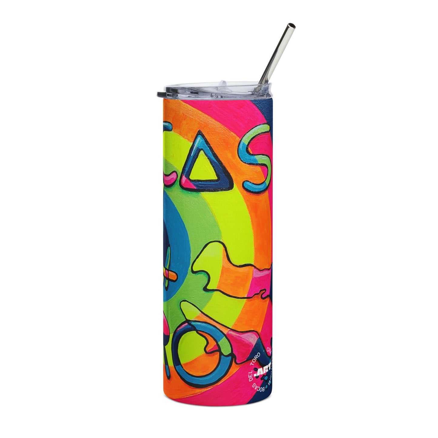 Bocas Del Toro Islands Stainless Steel Tumbler, 20oz | Fun Travel Mug, Eco-Friendly
