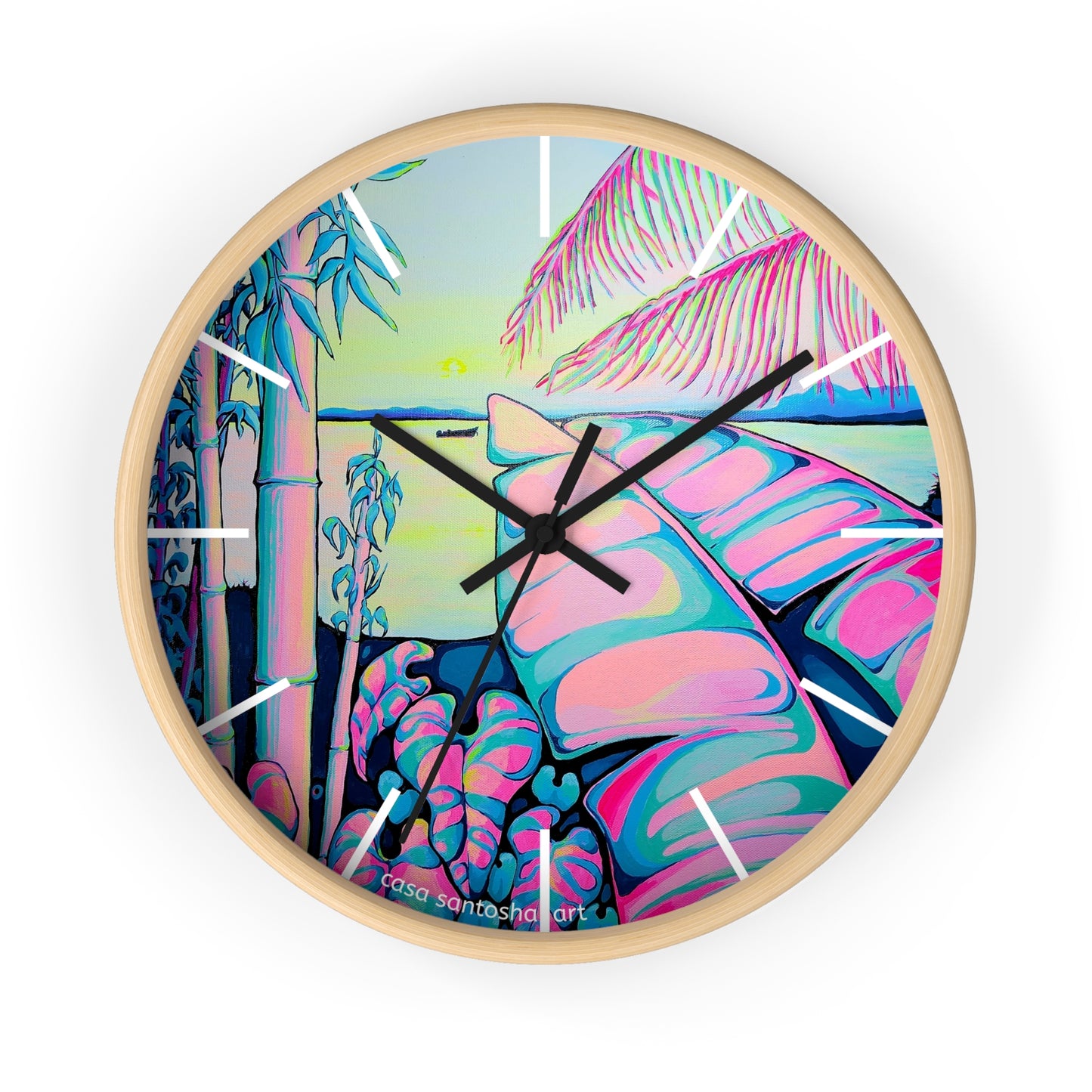 Serenity Bocas Pop Art Wall Clock
