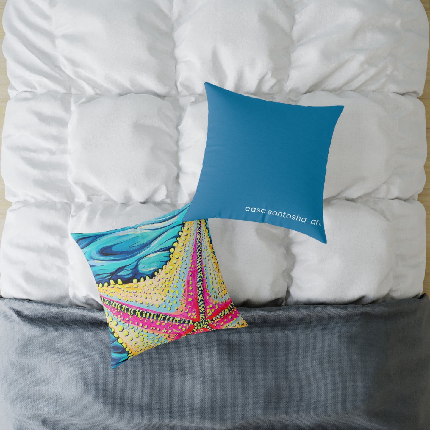 Starfish Beach Bocas Art Canvas Decorative Pillow