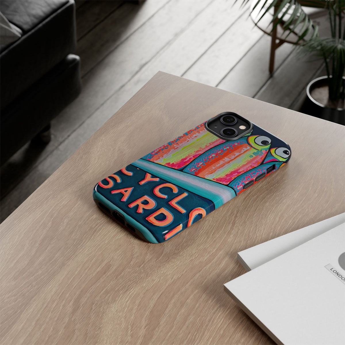 Neon Sardines Tough Phone Case