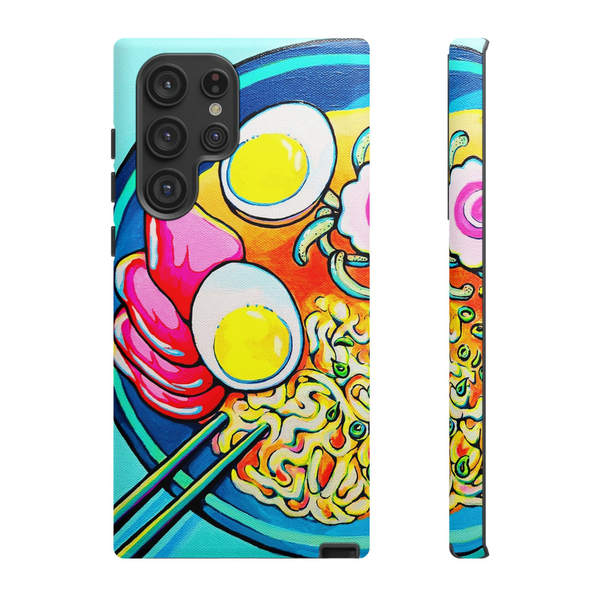 Coque de téléphone résistante Neon Ramen