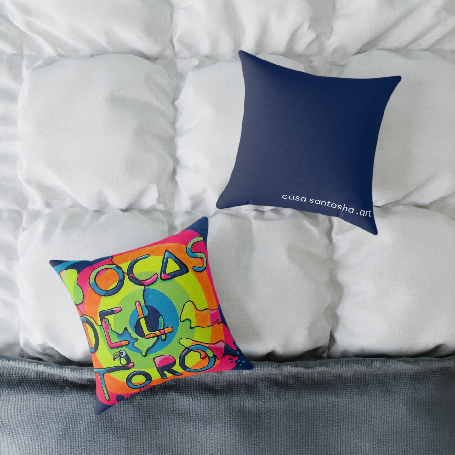 Bocas Del Toro Islands Art Canvas Decorative Pillow