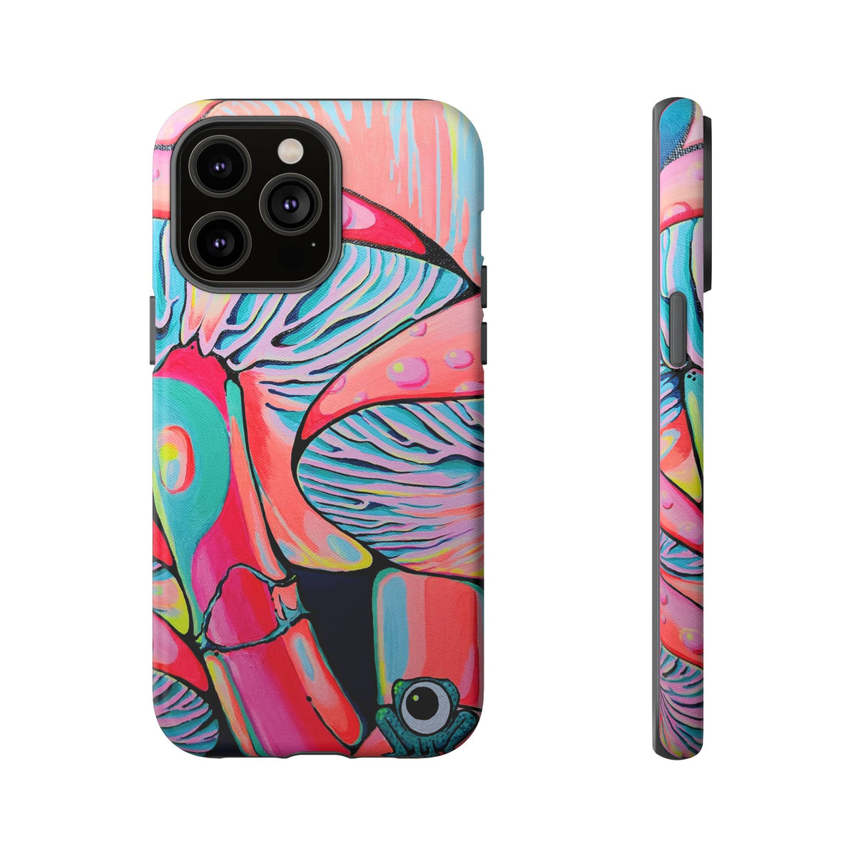 Coque de téléphone résistante Trippy Mushrooms