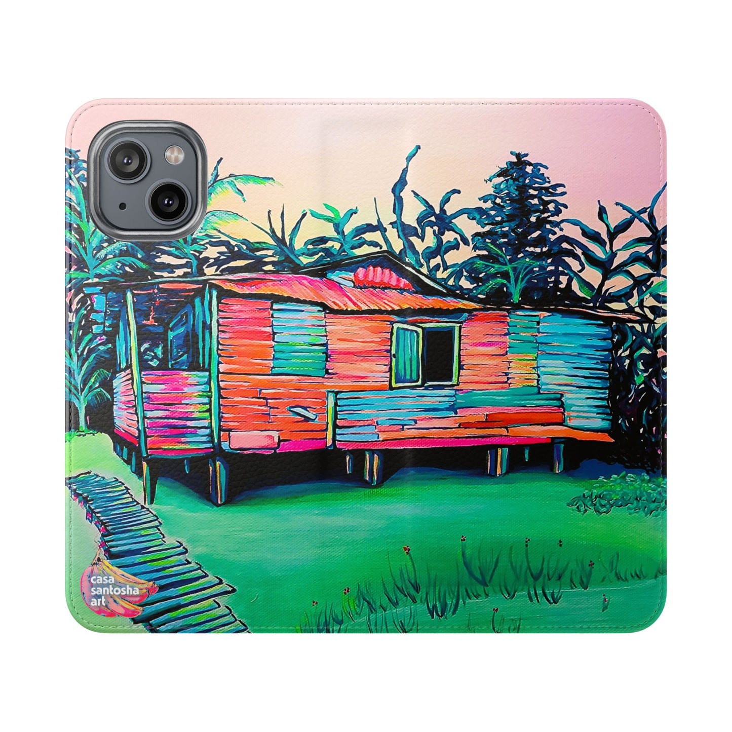 Luis Russell House Bocas Flip Phone Case – Wallet Cover with Card Slots