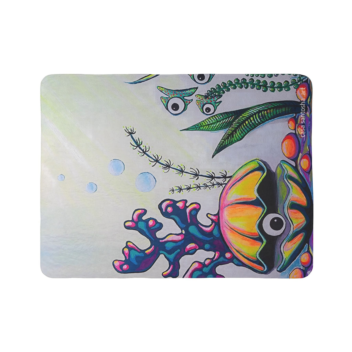 Cyclops Clam Fleece Sherpa Blanket