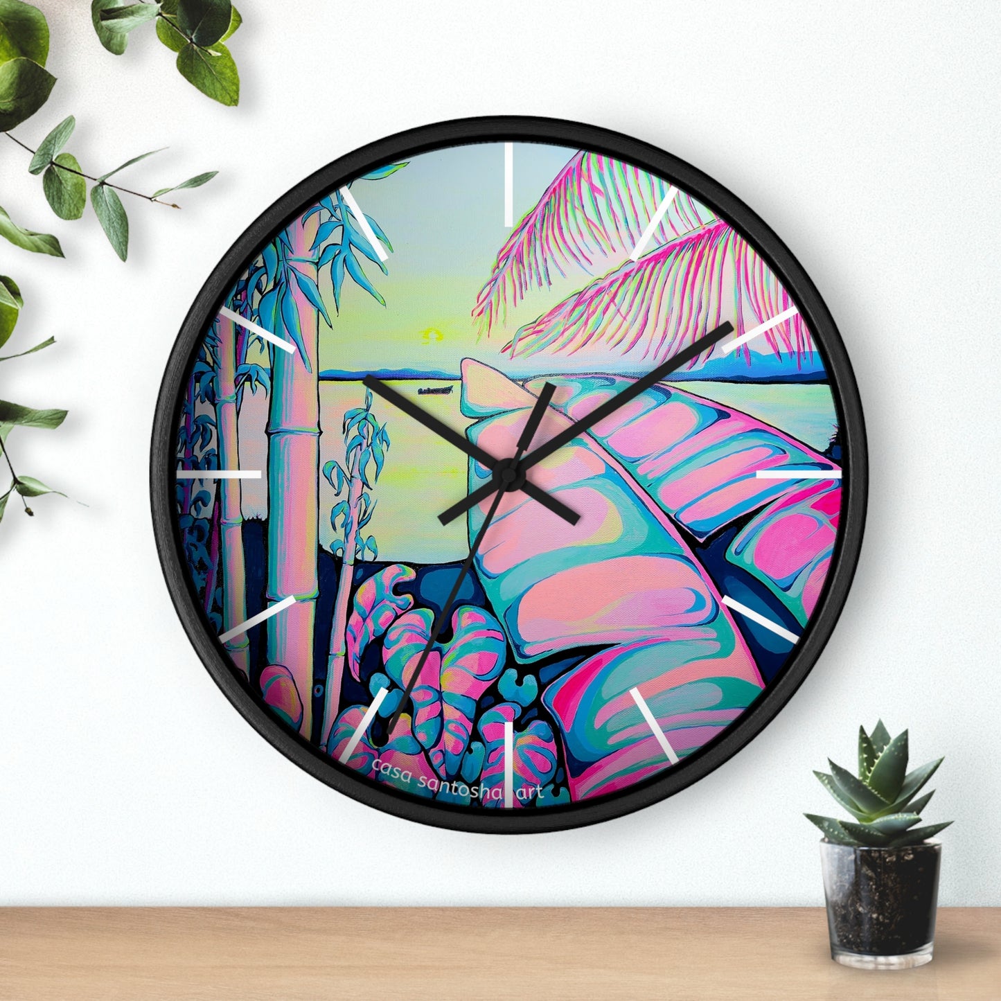 Serenity Bocas Pop Art Wall Clock