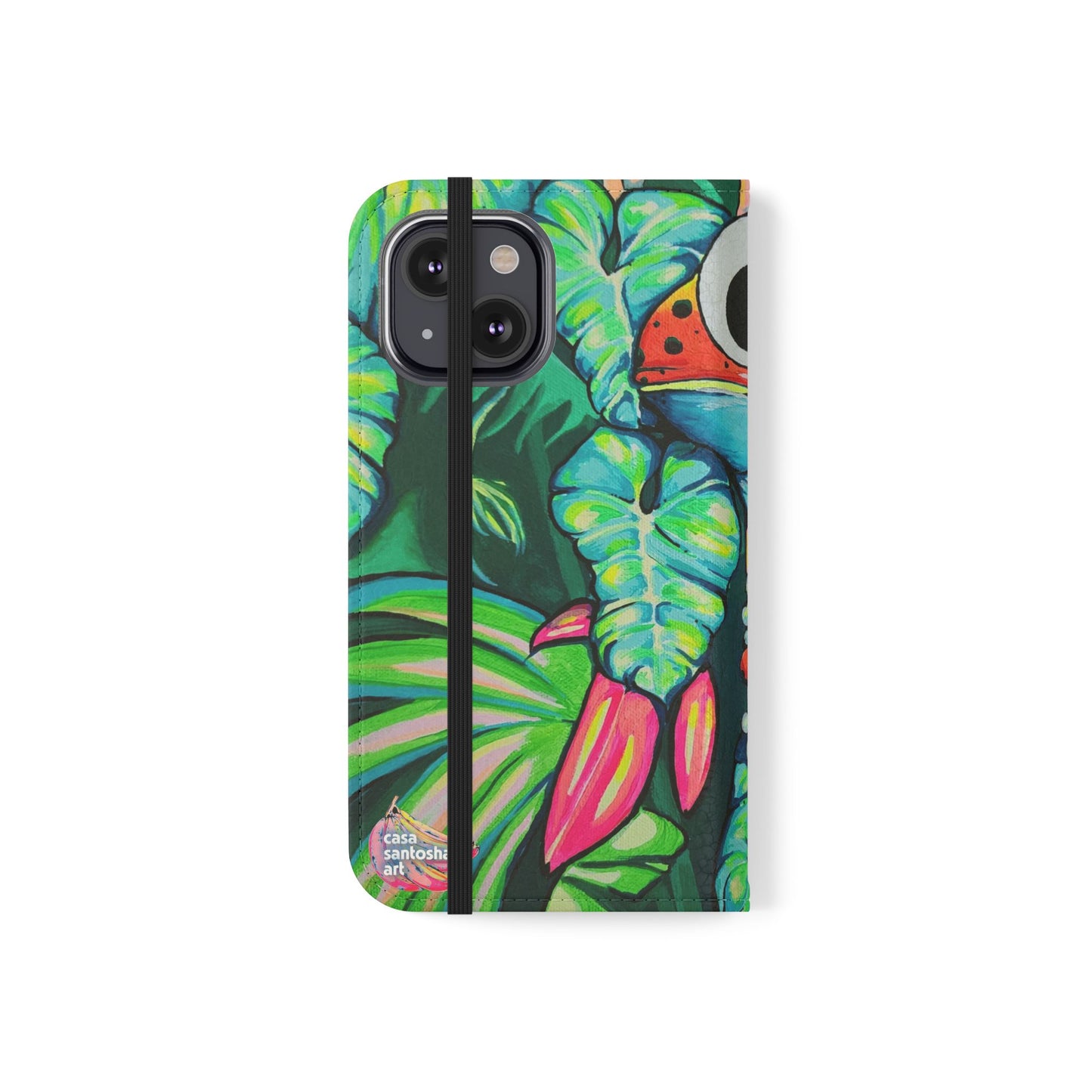 Cyclops Red Frog Flip Phone Case – Wallet Cover with Card Slots