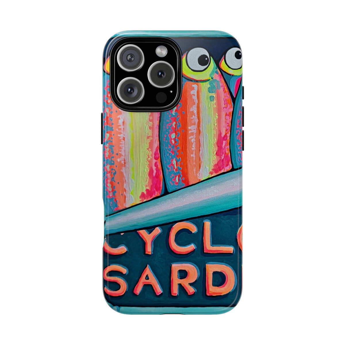 Neon Sardines Tough Phone Case