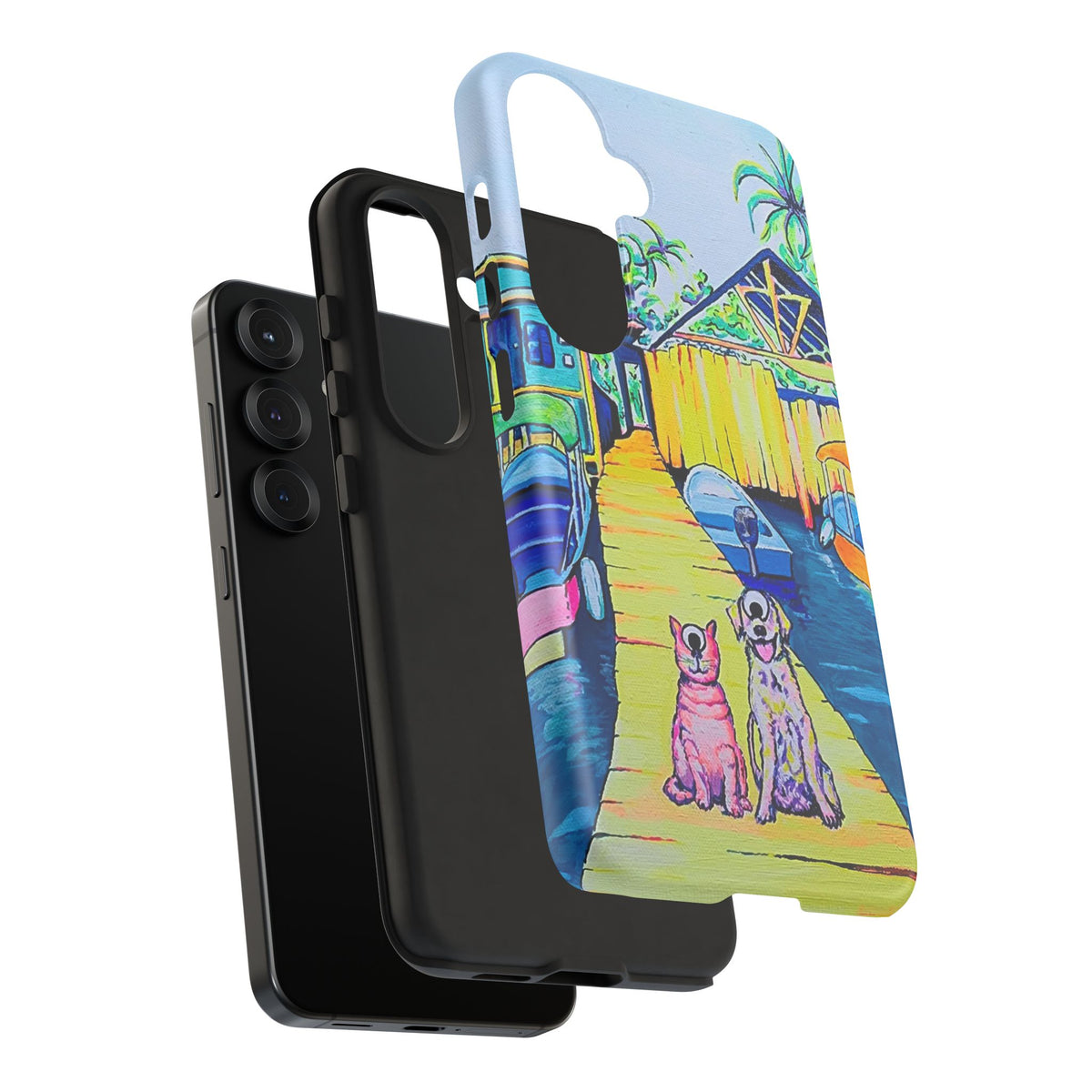 Cyclops Cat and Dog in Bocas Tough Phone Case