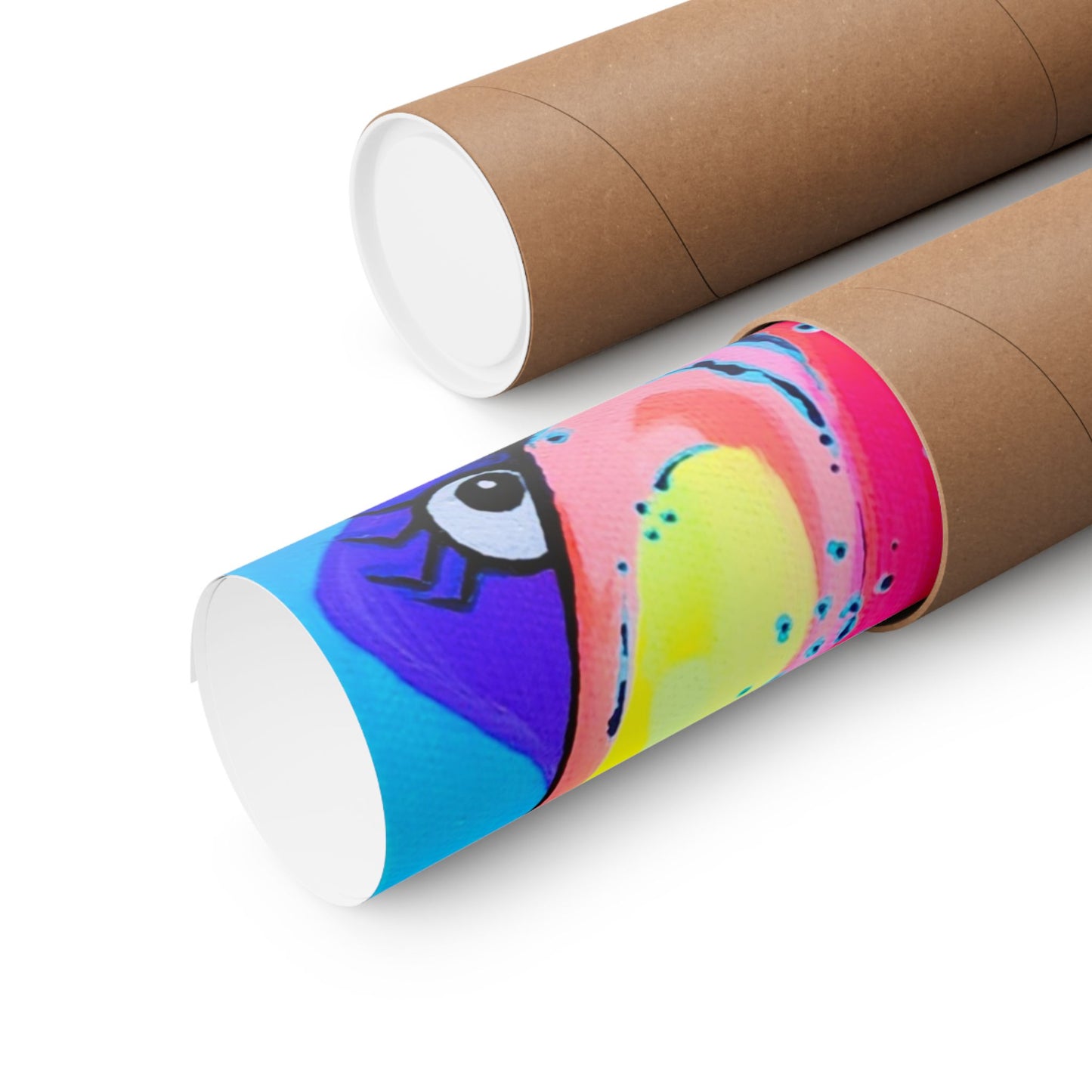 Neon Fat Bananas Giclée Art Poster