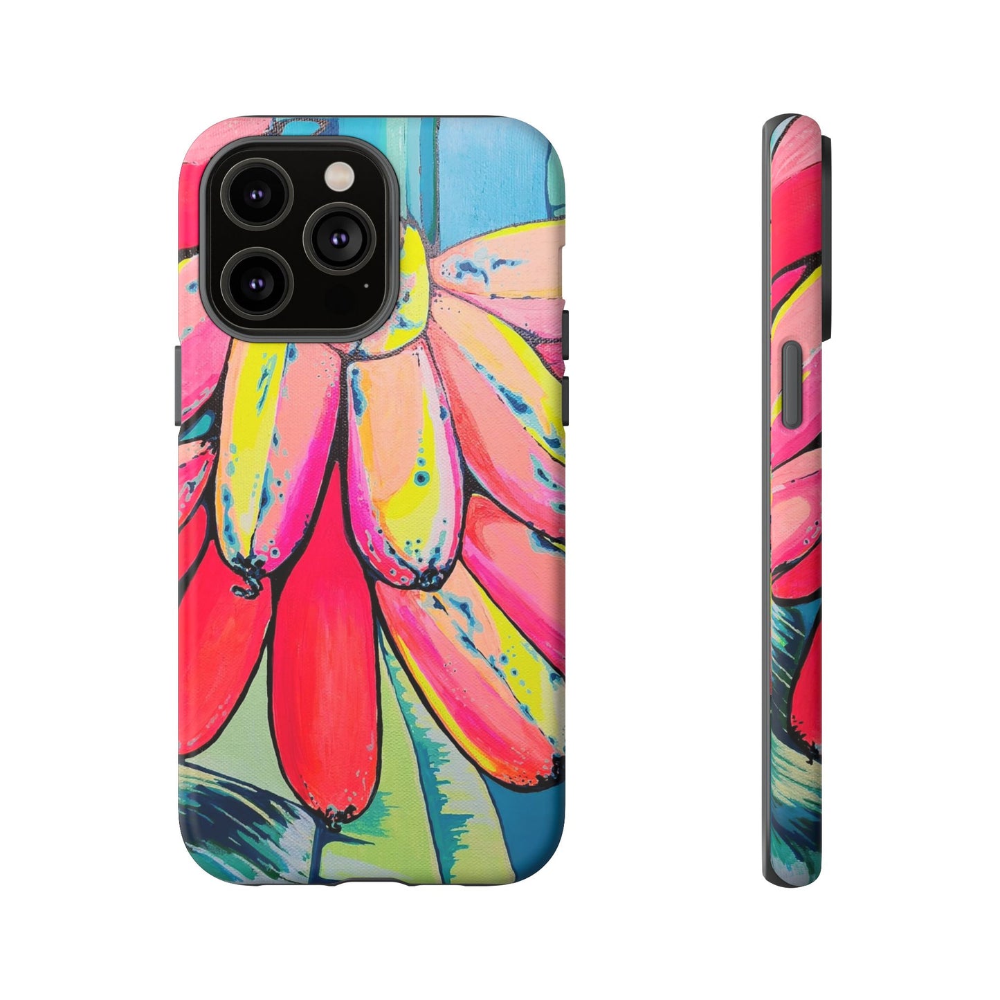 Neon Primitivo Bananas Tough Phone Case