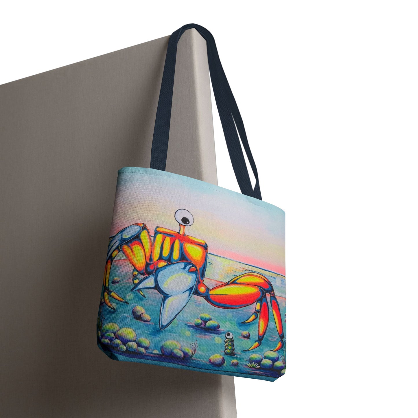 Premium Cyclops Crab Tote Bag, Original Artist Design, Reusable Shopping Tote,  Eco-Friendly