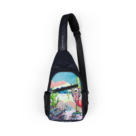 Colorful Cyclops Camel Art Sling Bag - Travel or Everyday Chest Bag