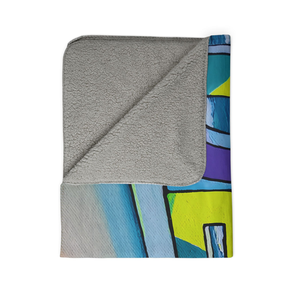 Bocas Del Toro Sign Fleece Sherpa Blanket