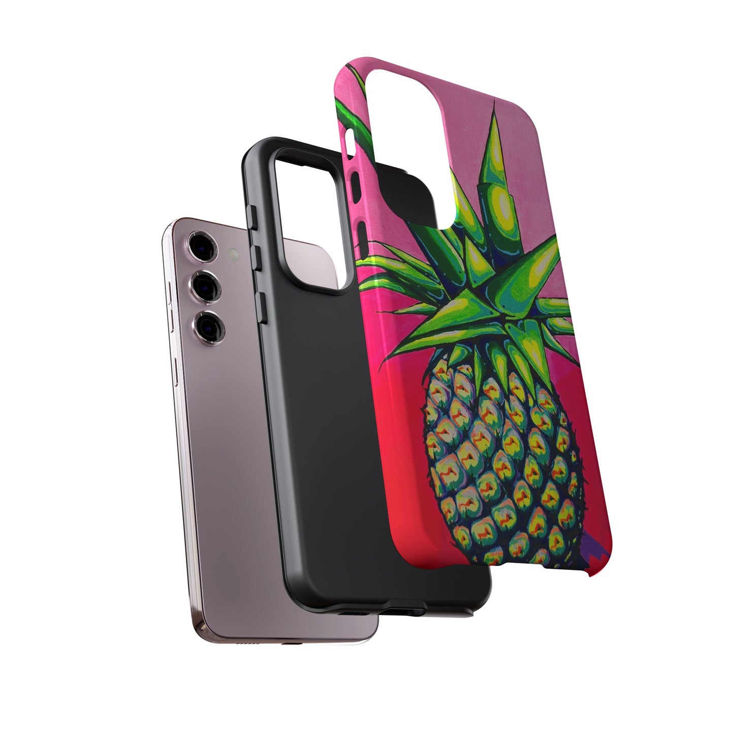 Neon Pineapple Tough Phone Case