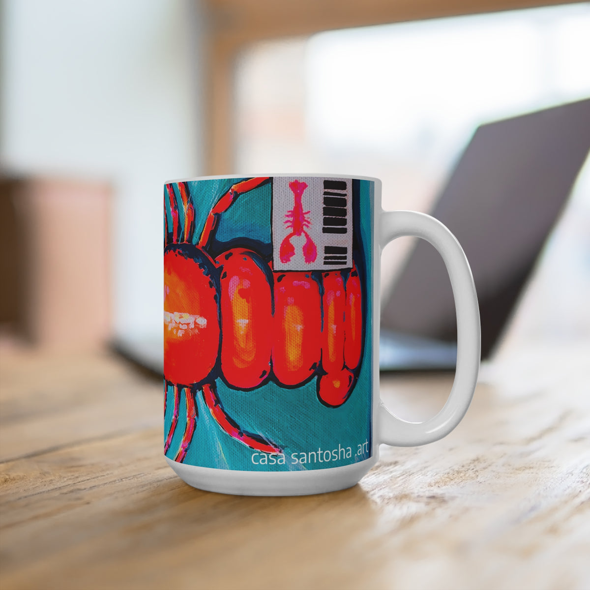 Neon Lobster Mug