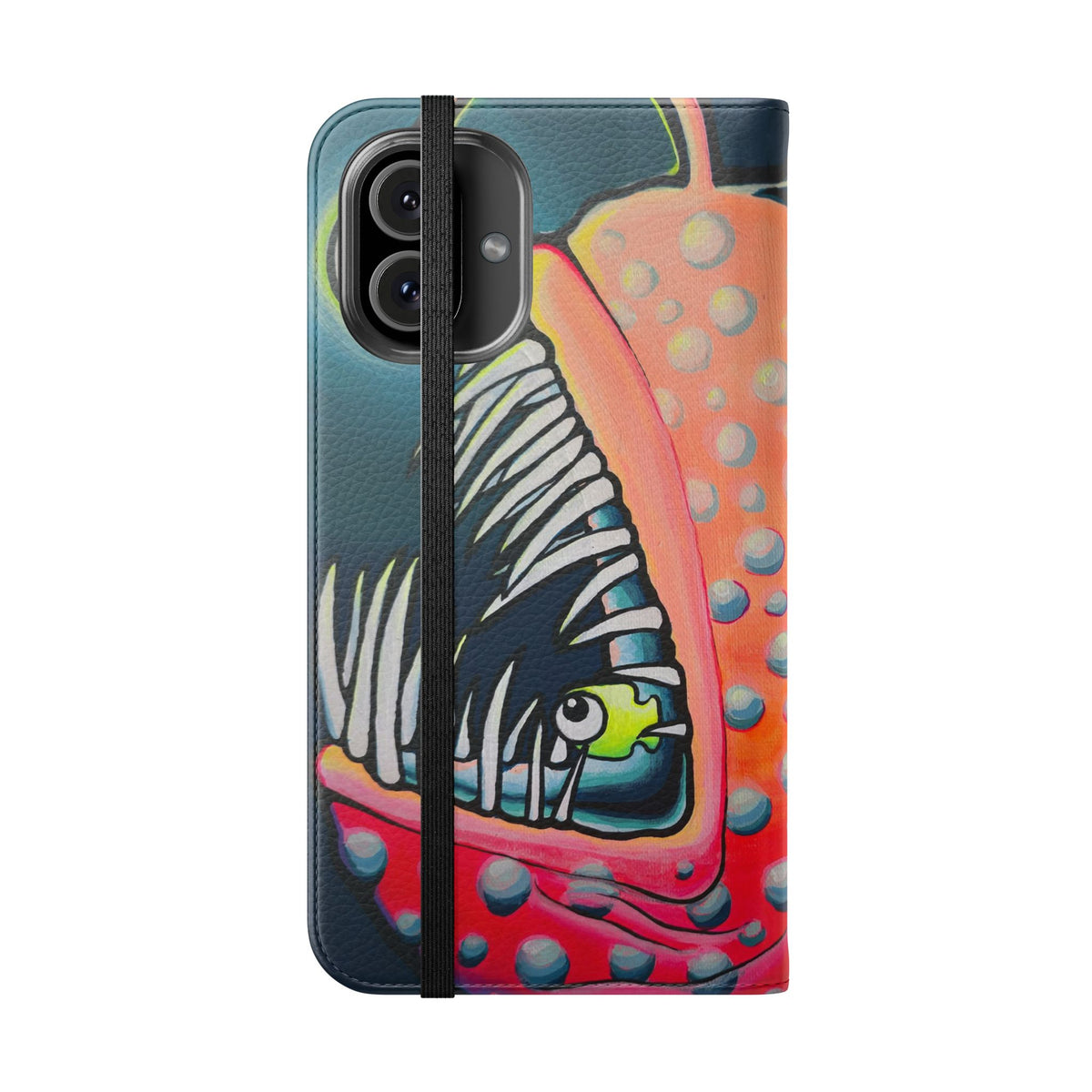 Cyclops Anglerfish Flip Phone Case – Wallet Cover with Card Slots