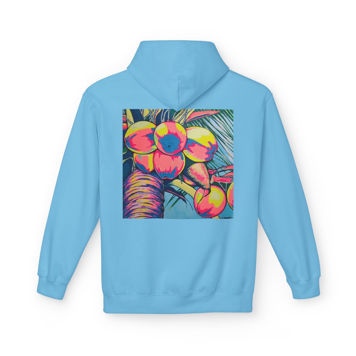 Unisex Neon Coconuts Soft Hoodie