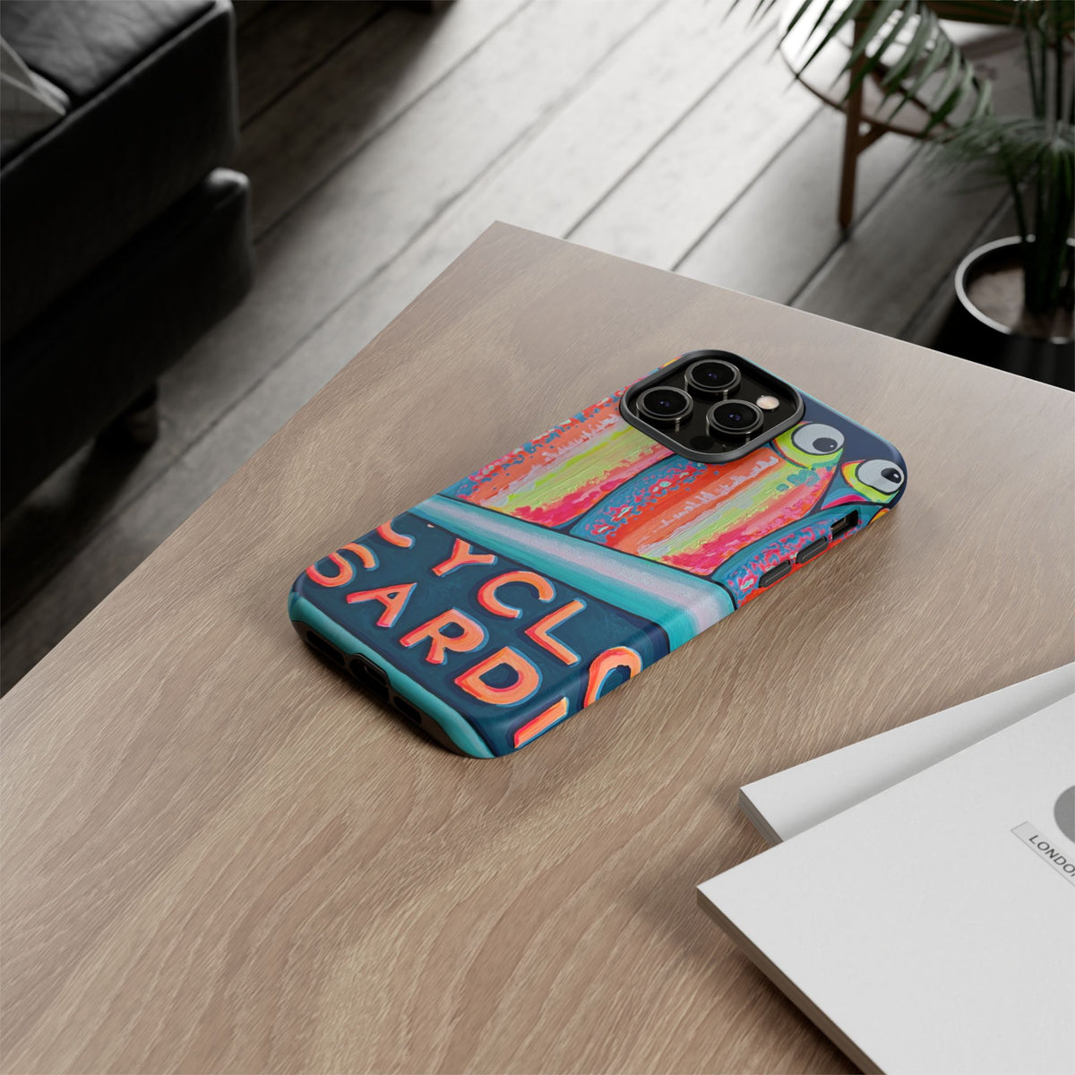 Neon Sardines Tough Phone Case