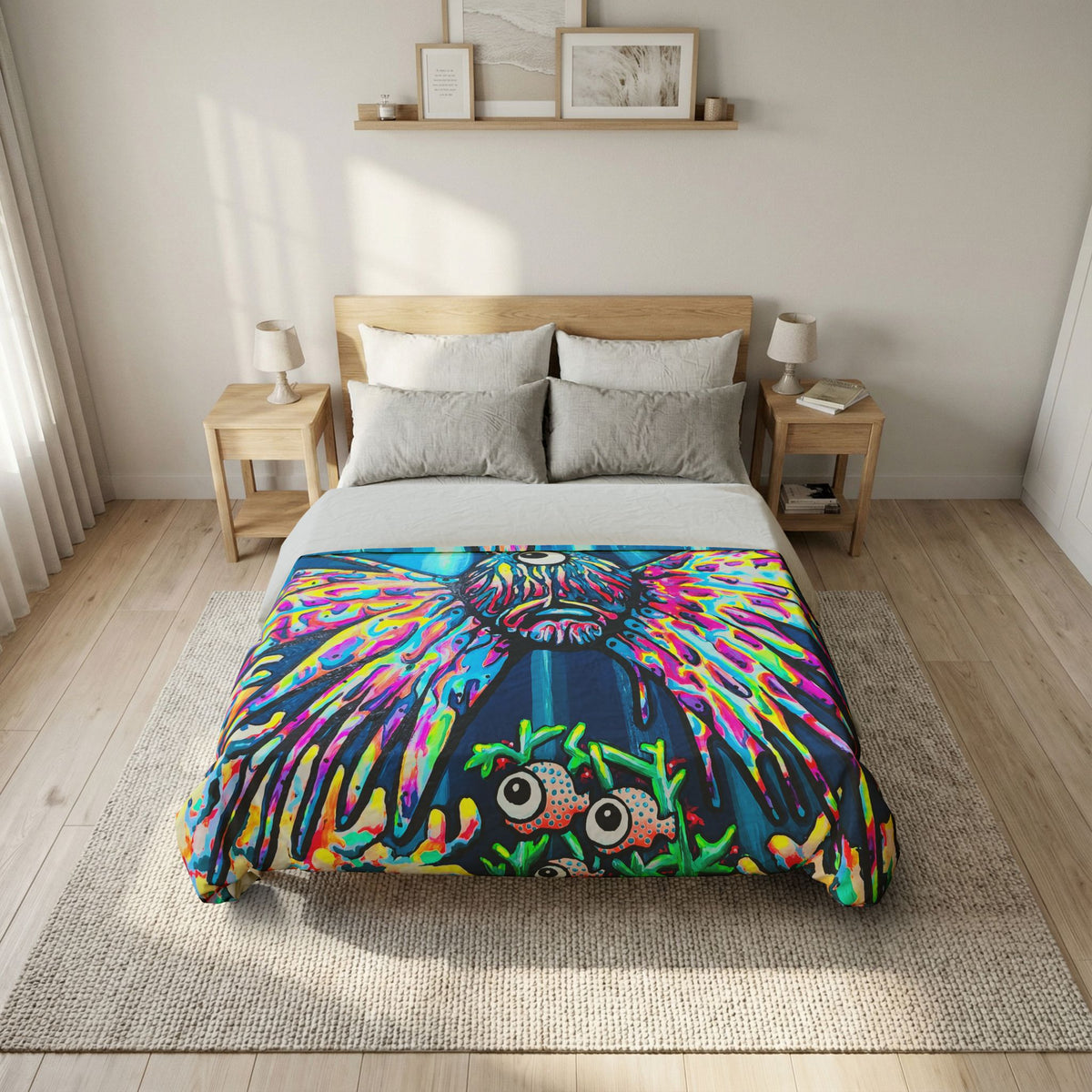 Cyclops Lionfish Duvet Cover