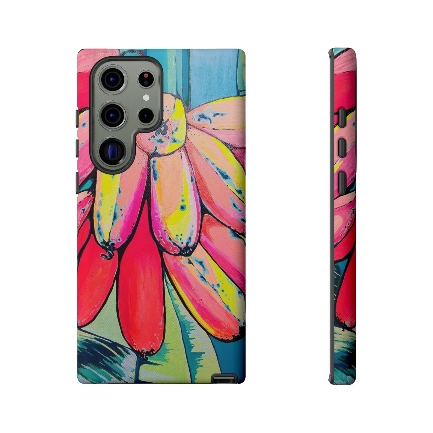 Neon Primitivo Bananas Tough Phone Case