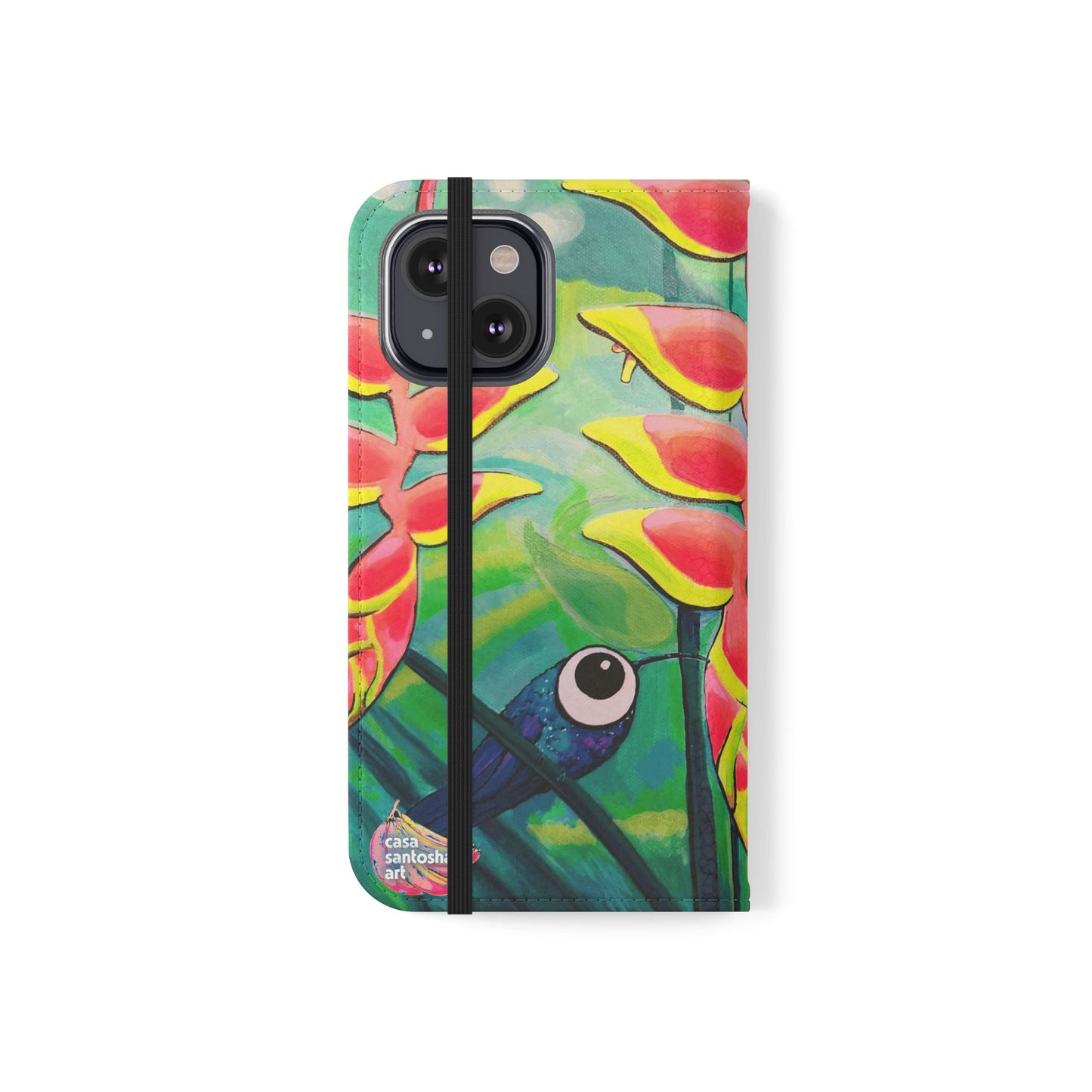 Cyclops Hummingbirds Flip Phone Case – Wallet Cover with Card Slots