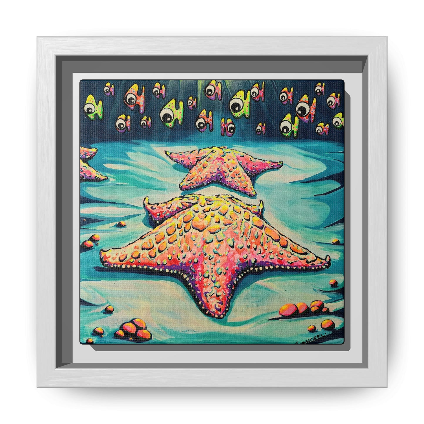 Framed Cyclops Starfish Canvas Print