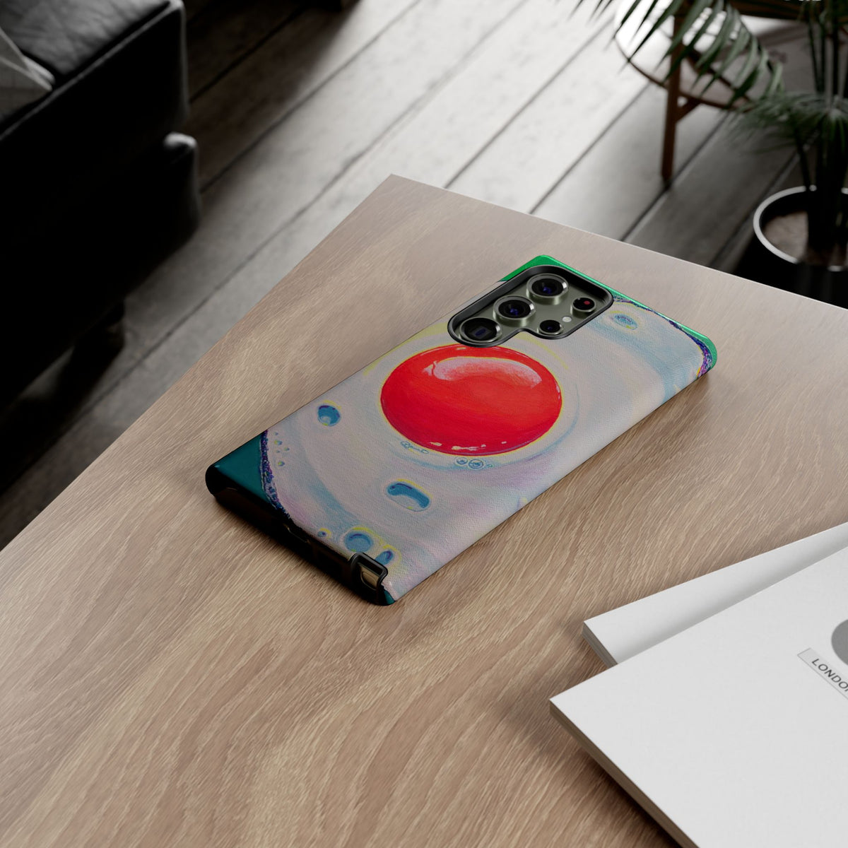 Neon Fried Egg Tough Phone Case