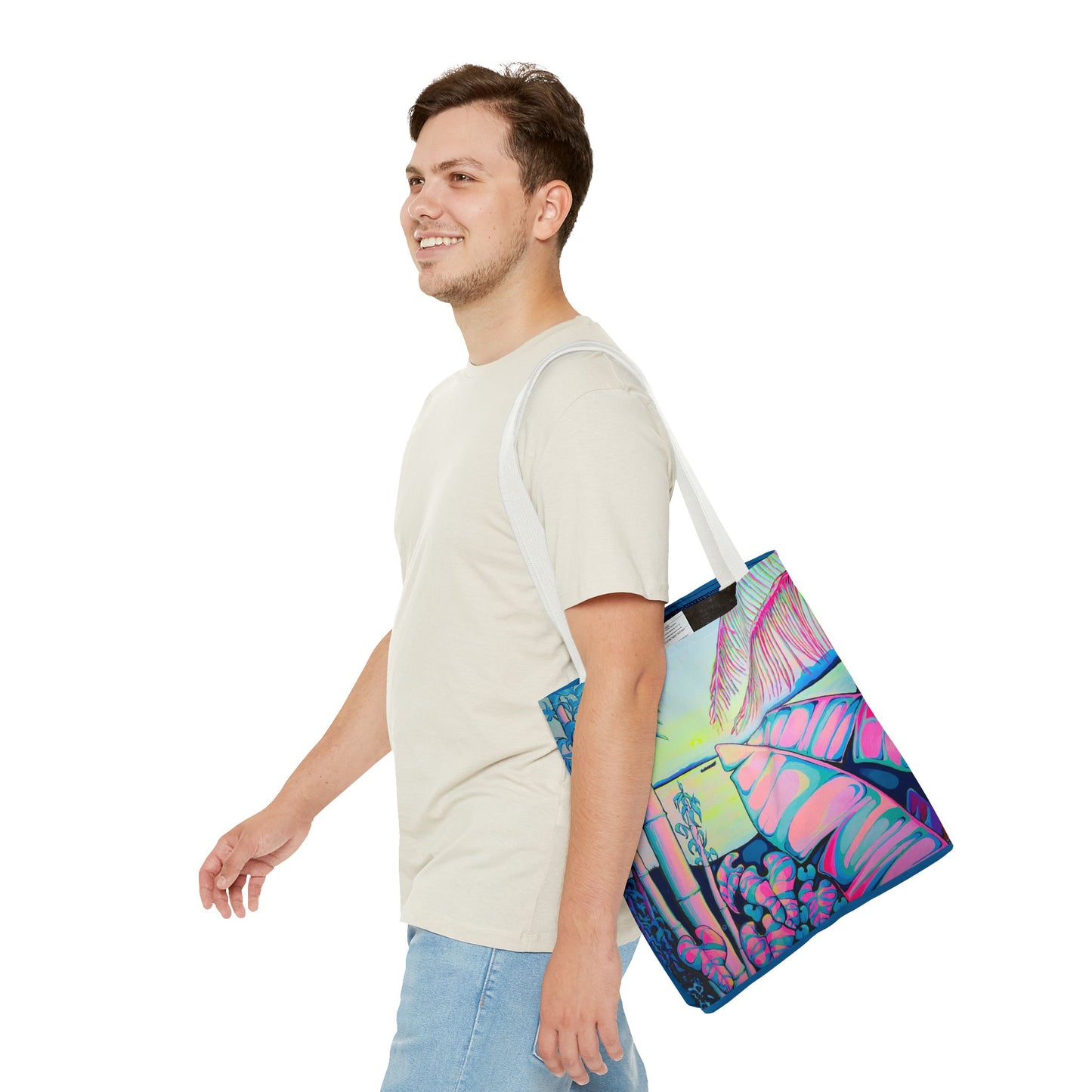 Premium Serenity Bocas Tote Bag, Original Artist Design, Reusable Shopping Tote, Eco-Friendly