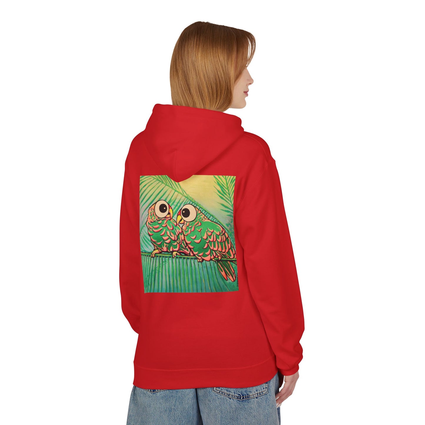 Unisex Chatty Cyclops Parrots Soft Hoodie