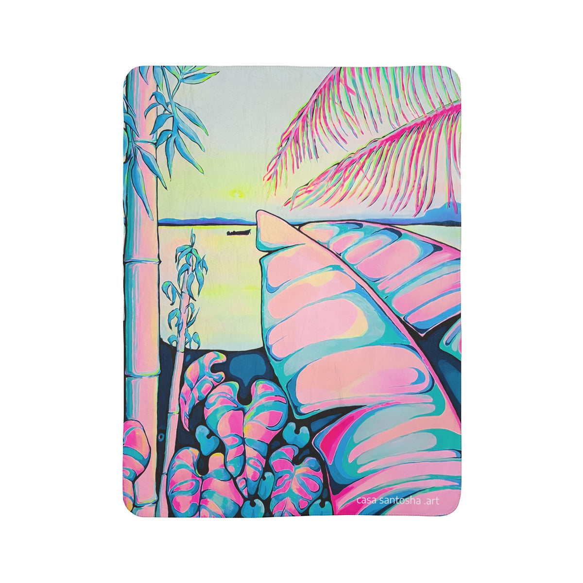 Serenity Bocas Fleece Sherpa Blanket