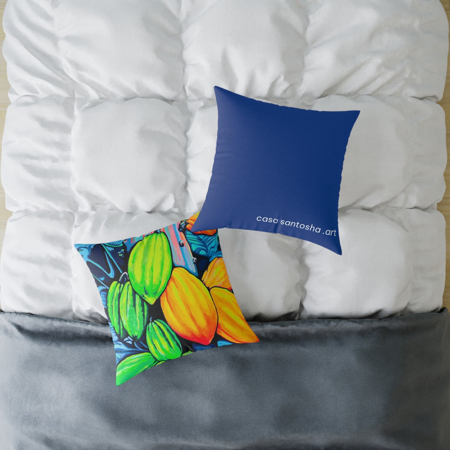 Neon Cacao Art Canvas Decorative Pillow