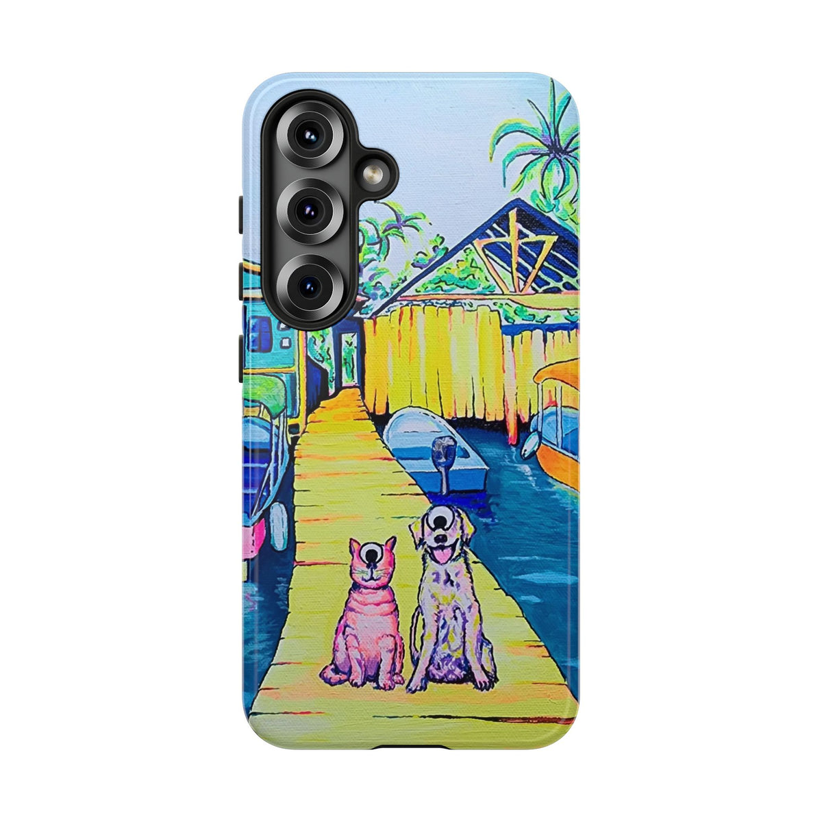 Cyclops Cat and Dog in Bocas Tough Phone Case