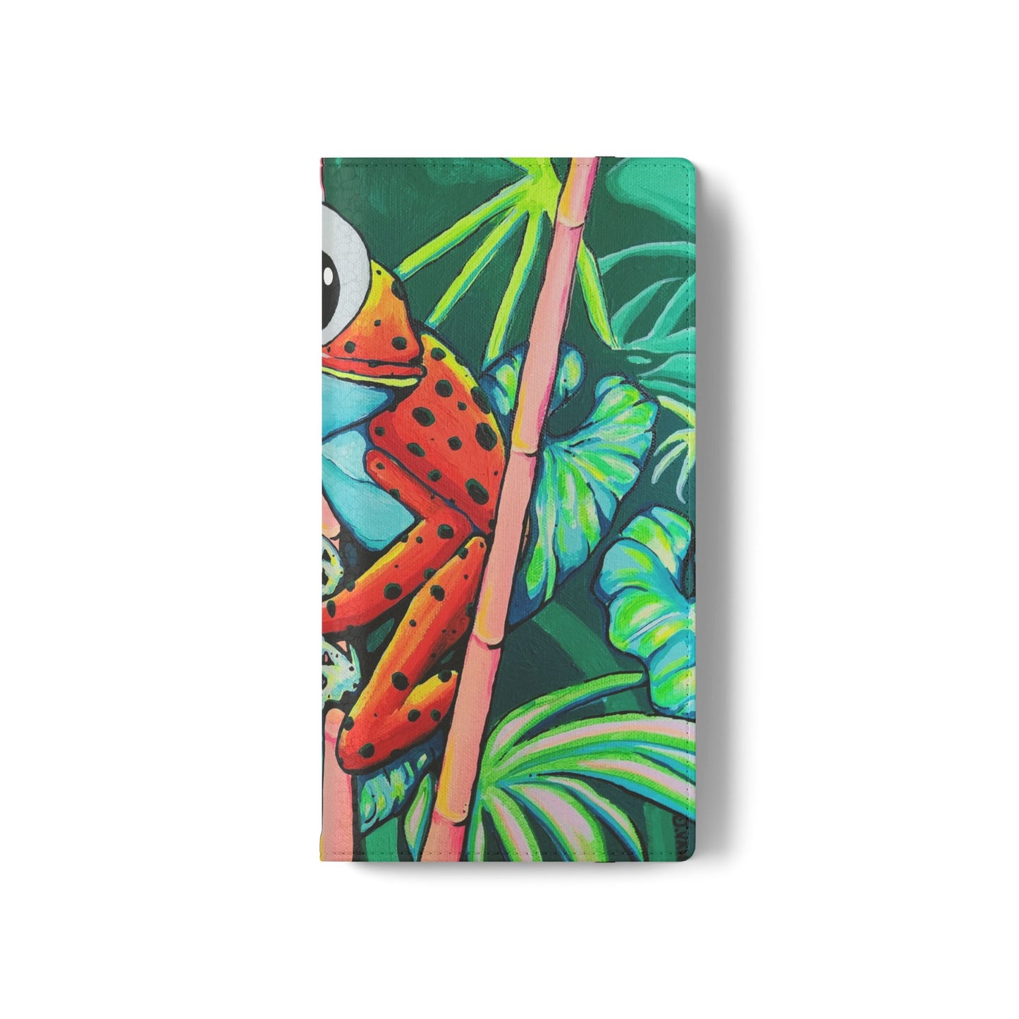 Cyclops Red Frog Flip Phone Case – Wallet Cover with Card Slots