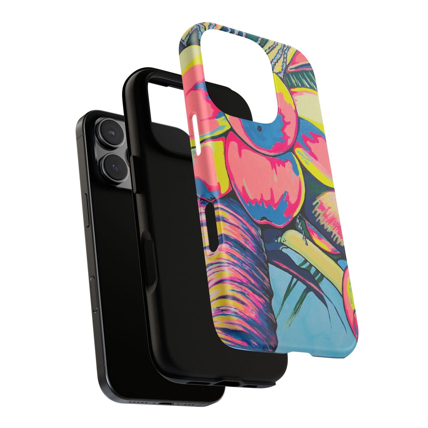Neon Coconuts Tough Phone Case