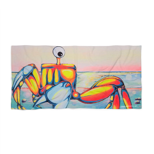 Colorful Cyclops Crab Beach Towel for Summer Fun and Vacation Essentials