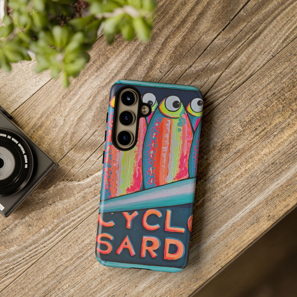 Neon Sardines Tough Phone Case