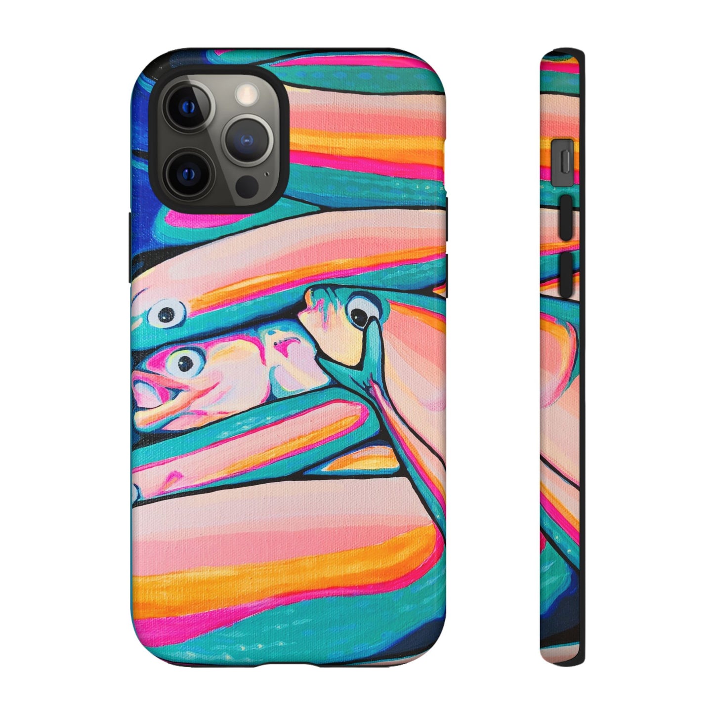 Neon Fish Tough Phone Case